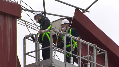 광주 도서관 붕괴 현장 합동 감식..."사고 원인 규명"