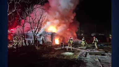 강원 정선군 단독주택 화재로 전소...다친 사람 없어