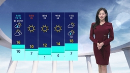 [날씨] 주말 동안 '반짝 추위'…밤부터 곳곳 비
