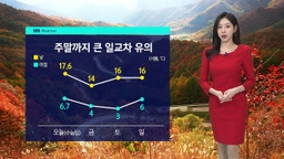 [날씨] 주말까지 큰 일교차…다음 주 기온 '뚝'