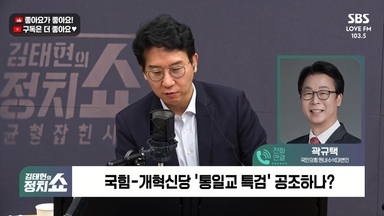 [정치쇼] 곽규택 "개혁신당과 통일교 특검 공조…내란특검, 정치인 성명 발표인가"