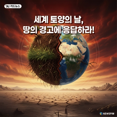 [AI카드뉴스] 세계 토양의 날, 땅의 경고에 응답하라!