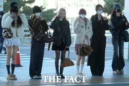[현장FACT] '가을 헤메코'가 대세? 아이브 대만 출국길서 돋보인 '공항 패션' (영상)