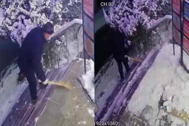 [이슈클립] "배달기사를 찾습니다"...폭설 그날, 피자집이 CCTV를 공개한 이유 (영상)